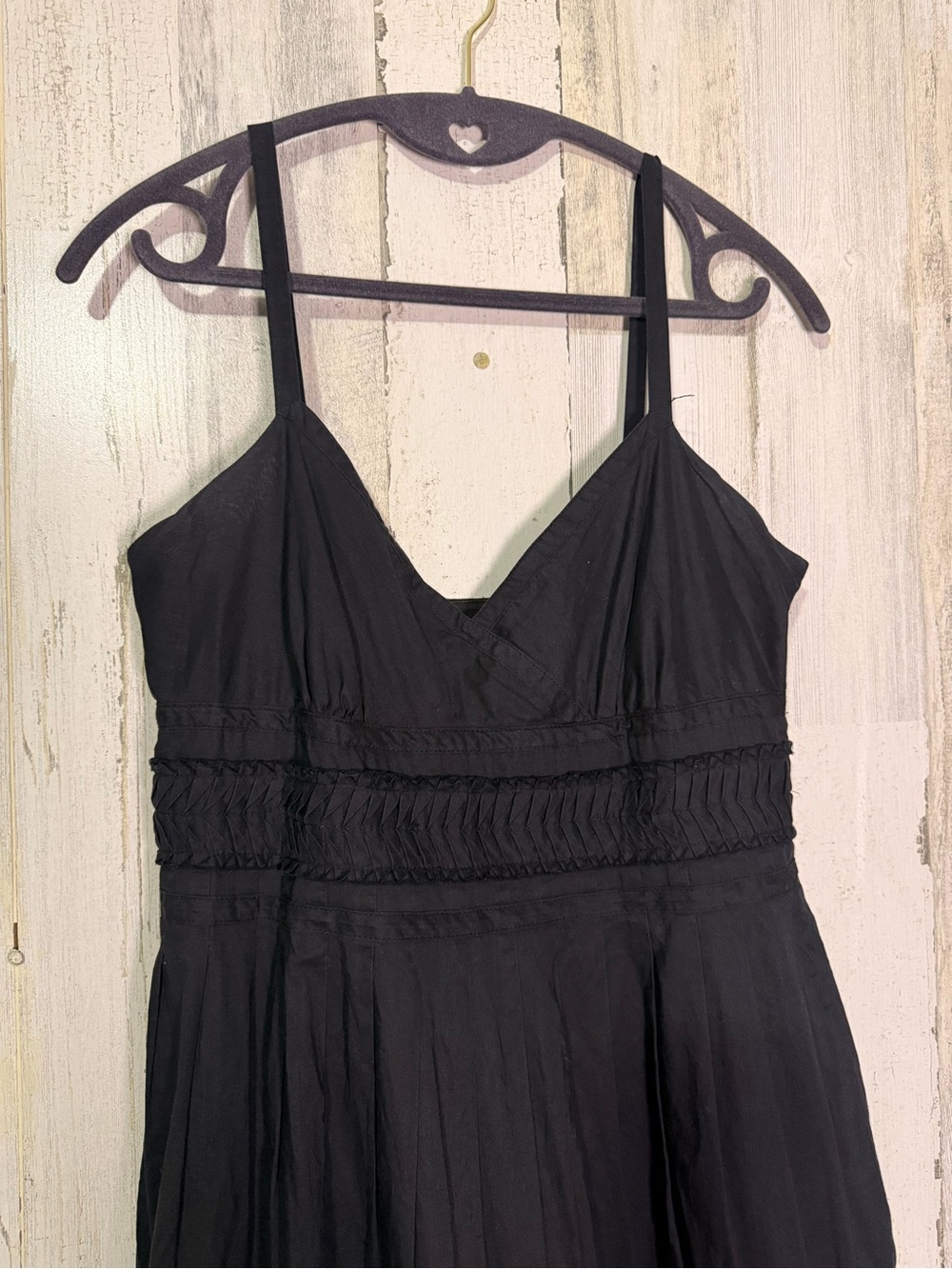 Lauren Ralph Lauren Black Cotton Tiered Maxi Dress Size 6 Sleeveless Boho Chic - Picture 6 of 8